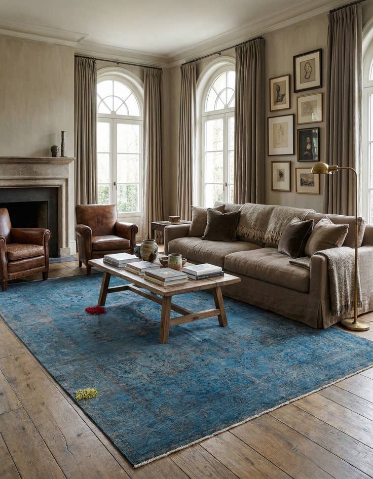 Detail image of  9' 5 x 12' 8  Hand Knotted Ultra Vintage Persian Wool Rug