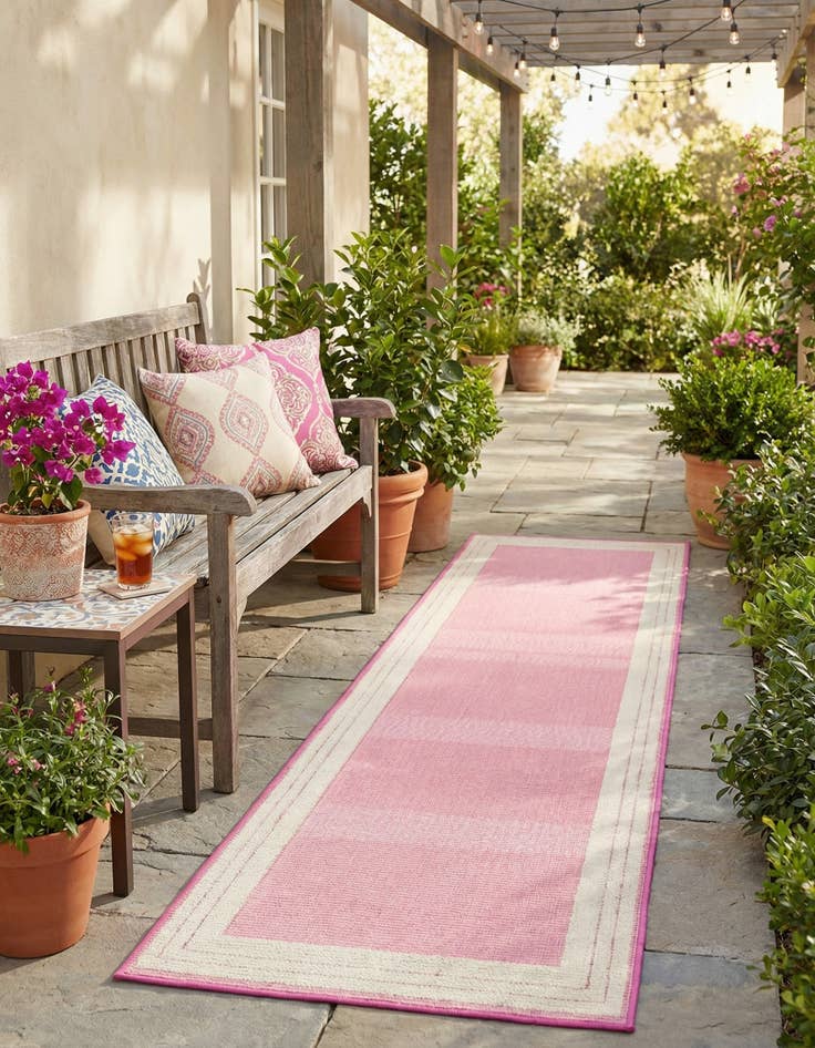 Detail image of 2' x 10' Easy-Clean Aruba Indoor / Outdoor Runner Rug