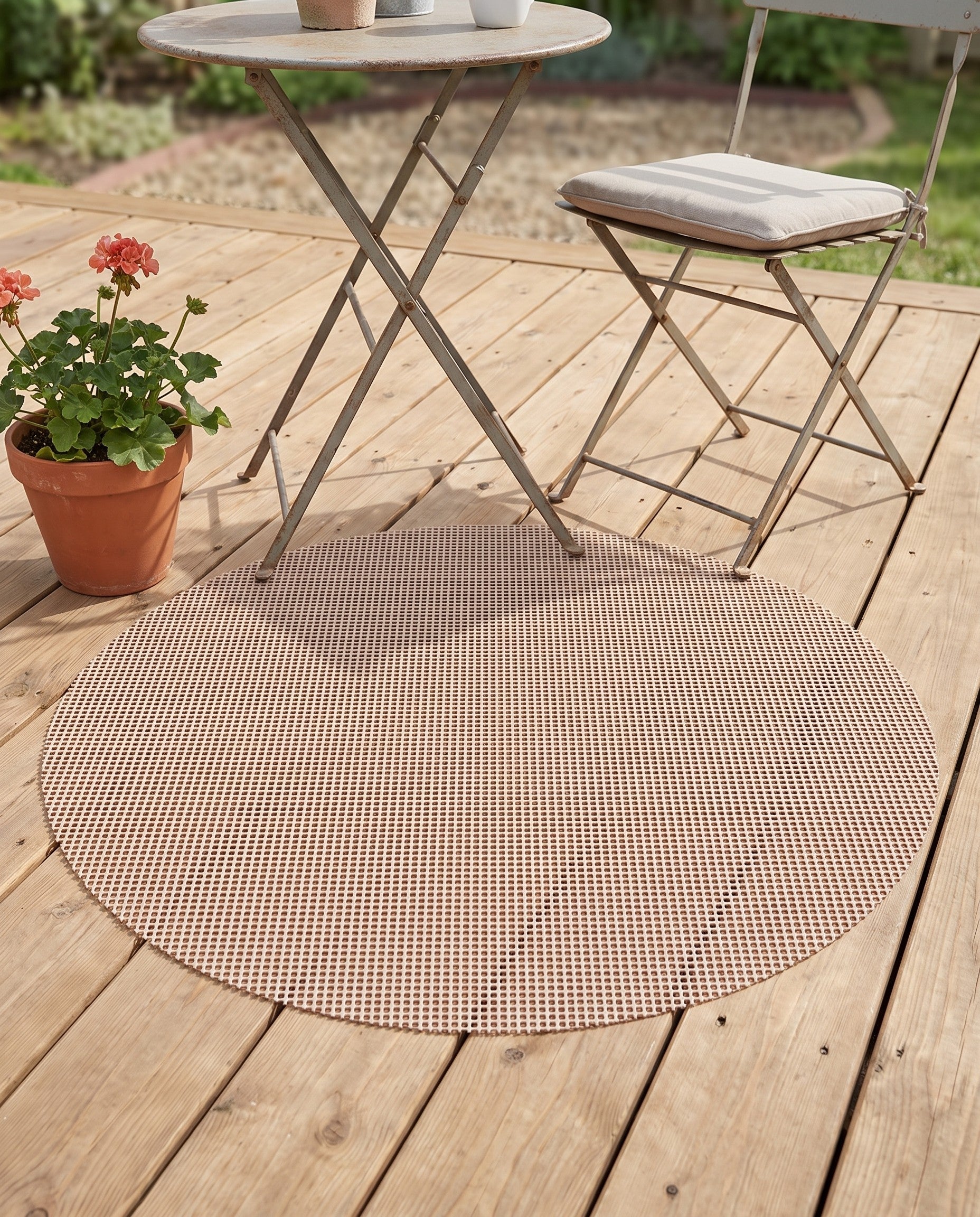 3' x 3' Round Outdoor Rug Pad