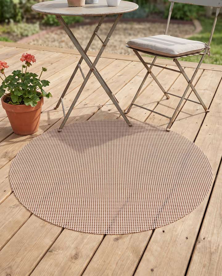 3' x 3' Round Outdoor Rug Pad