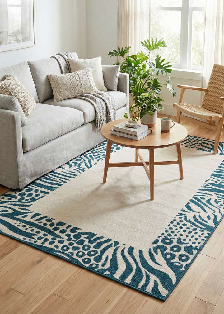 5' x 8' Easy-Clean Safari Indoor / Outdoor Rug
