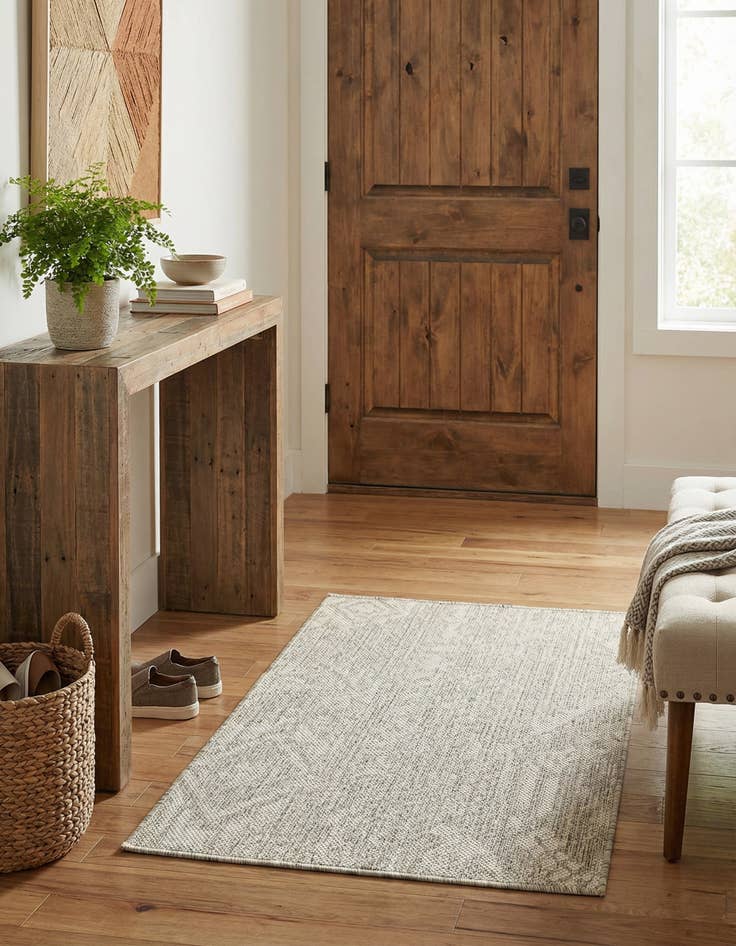 Detail image of  2' x 3'  Washable Bohemian Indoor / Outdoor Rug