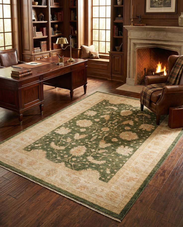 Detail image of 5' 7 x 7' 10 Ziegler Wool Rug