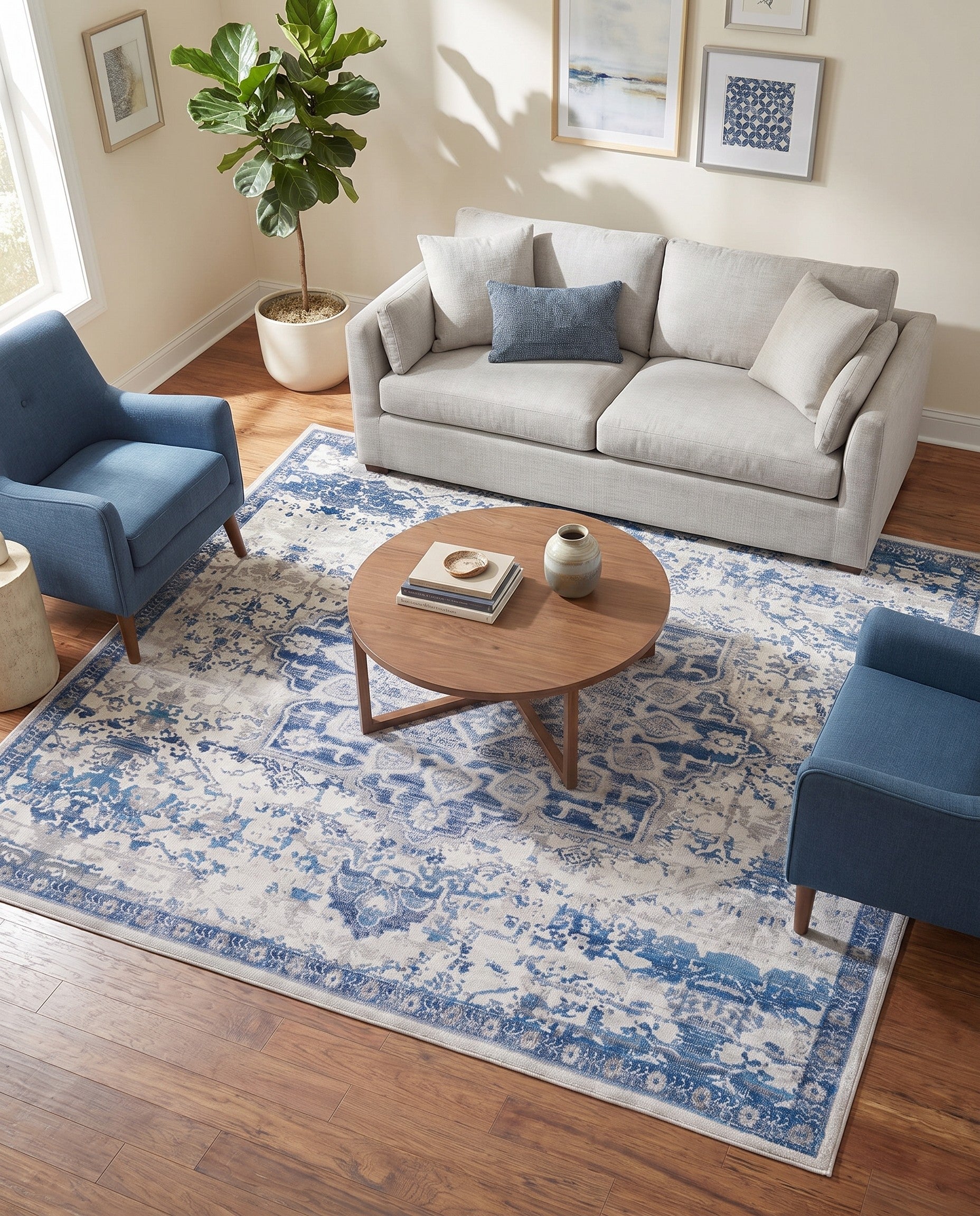 7' 10 x 7' 10 Washable Francesca Square Rug