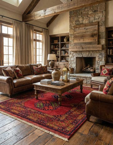 6' 10 x 9' 11 Ersari Afghan Wool Rug