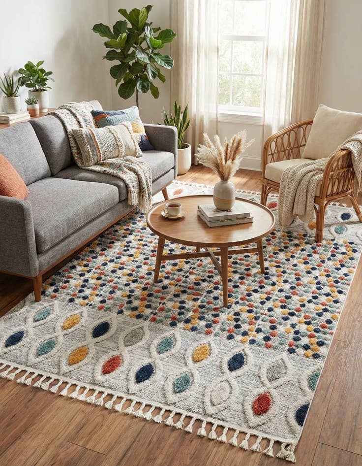 Detail image of 5' 3 x 8' Cherokee Rug