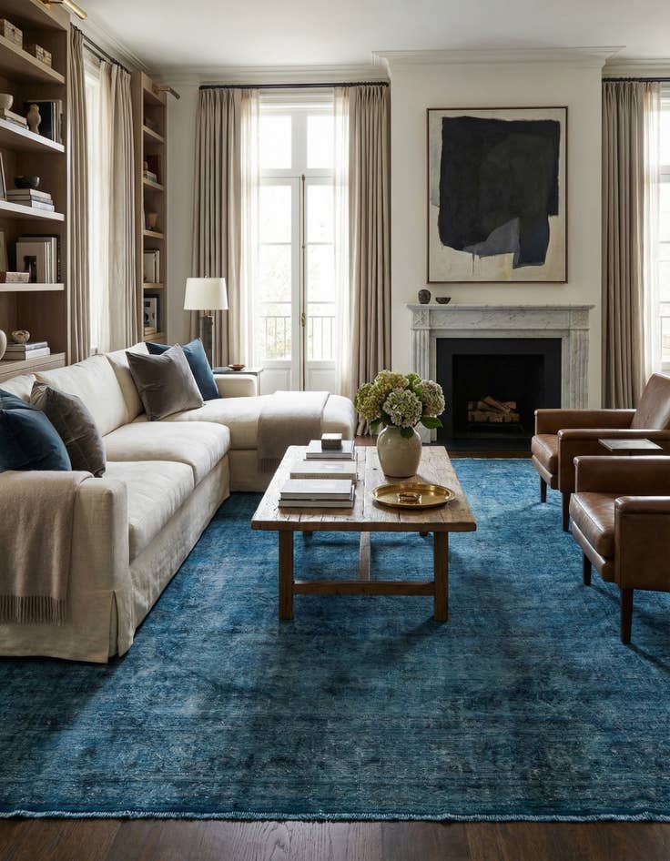 Detail image of 9' 1 x 12' 7  Hand Knotted Ultra Vintage Persian Wool Rug