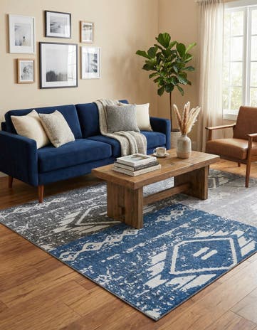 5' 3 x 7' 7 Washable Timeless Rug