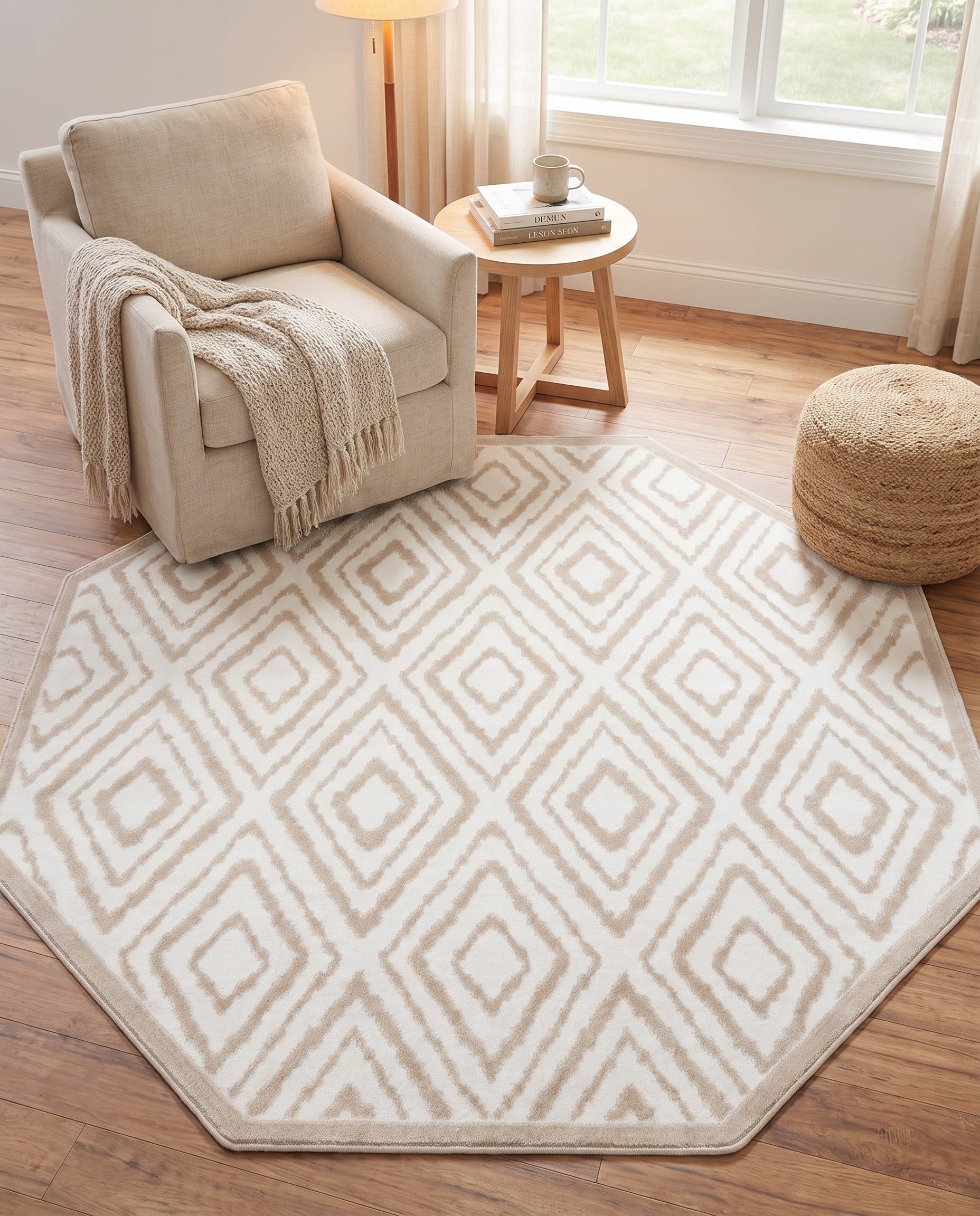 5' 3 x 5' 3 Hermitage Octagon Rug