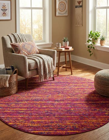 5' 3 x 5' 3 Calypso Round Rug