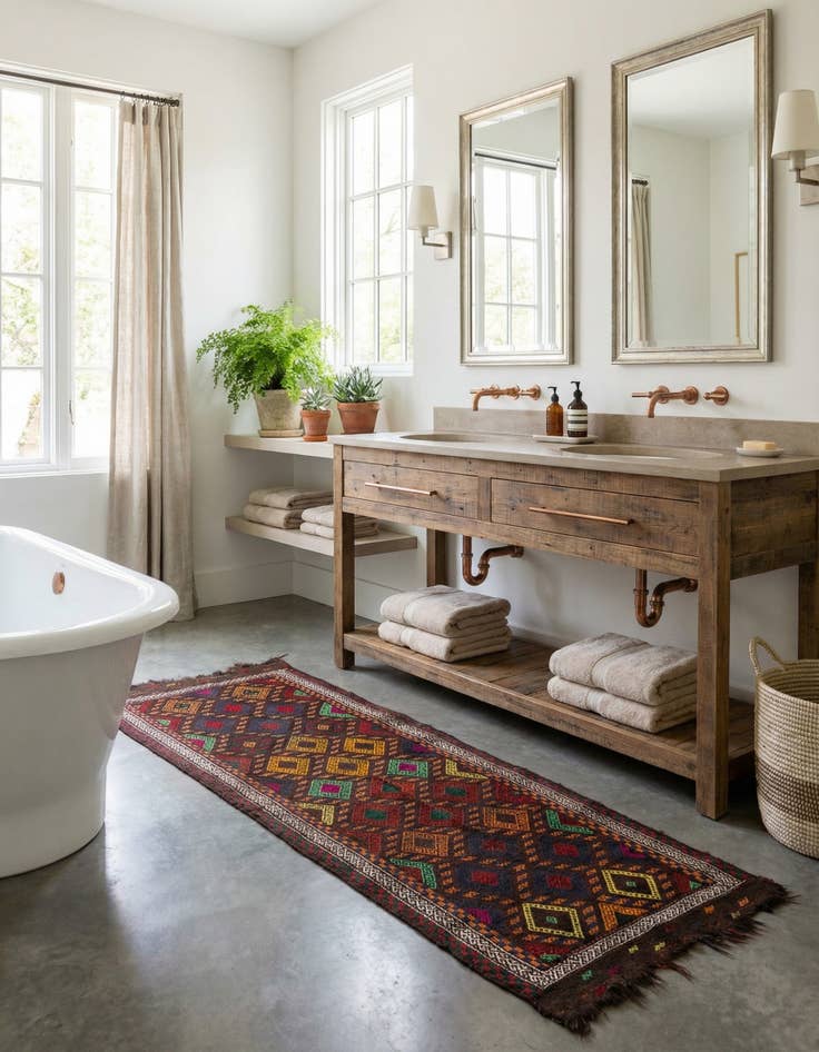 Detail image of 2' 4 x 6' 2  Hand Knotted Kilim Fars Persian Wool Runner Rug