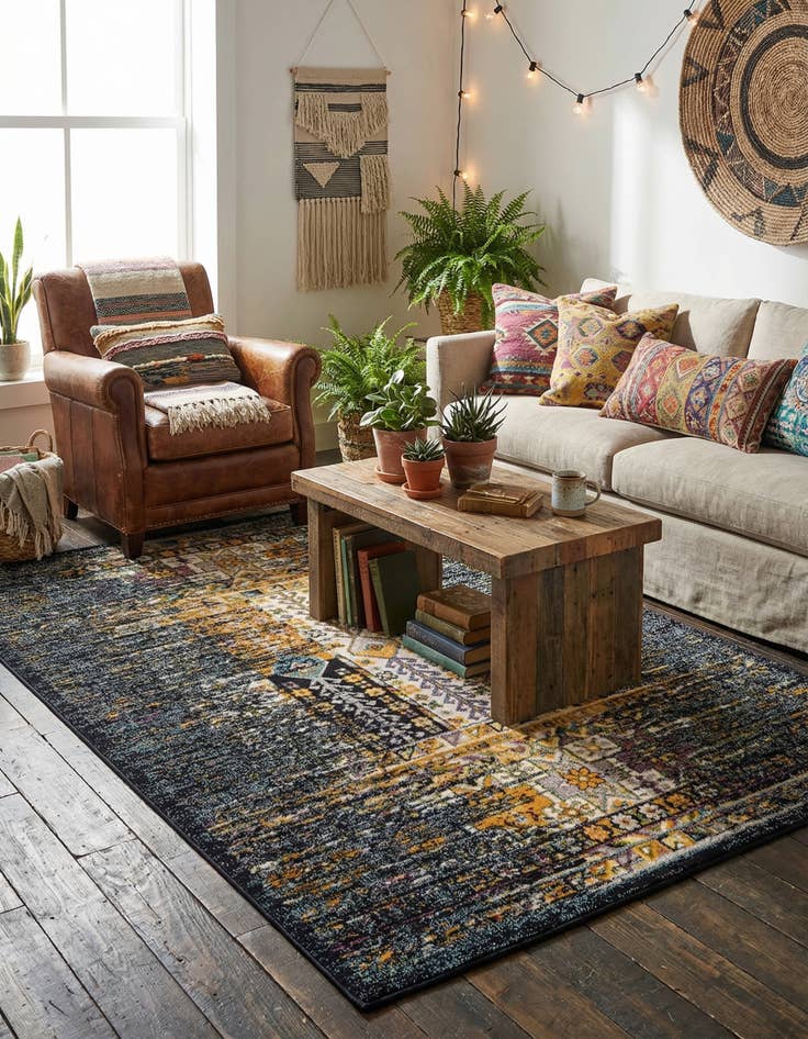 Detail image of 5' 3 x 8' Carrington Rug