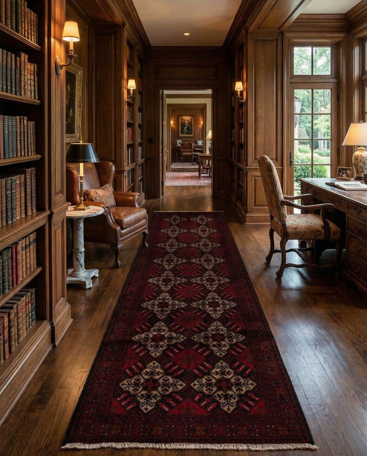 Detail image of 2' 9 x 9' 6 Hand Knotted Khal Mohammadi Wool Runner Rug