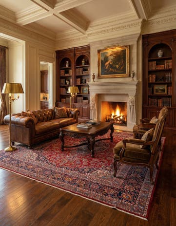 10' x 13' 11 Kashan Wool Rug