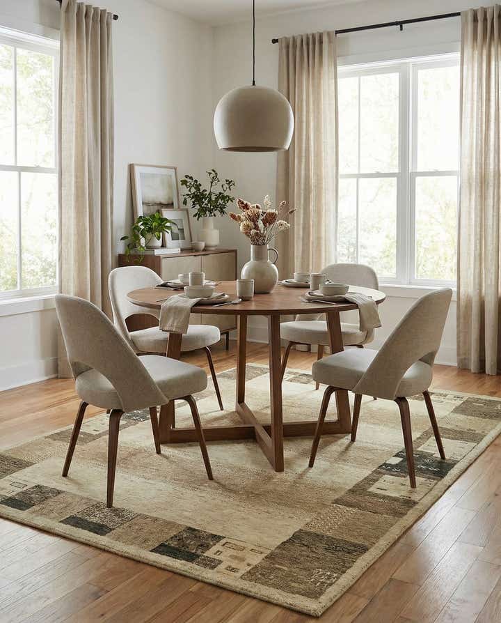 4' x 5' 8 Hand Knotted Kashkuli Gabbeh Wool Rug