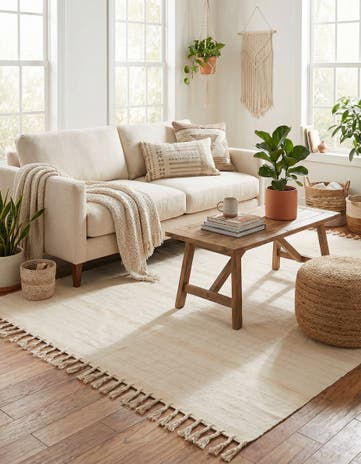 9' x 12' Hand Woven Chindi Cotton Rug