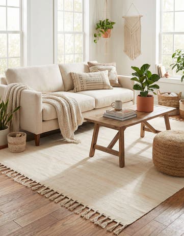 9' x 12' Hand Woven Chindi Cotton Rug