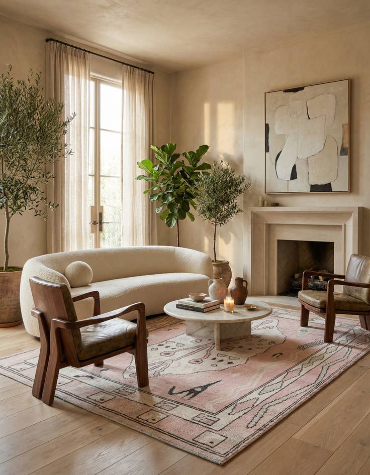 Detail image of  8' 6 x 11' 9  Hand Knotted Moroccan Wool Rug