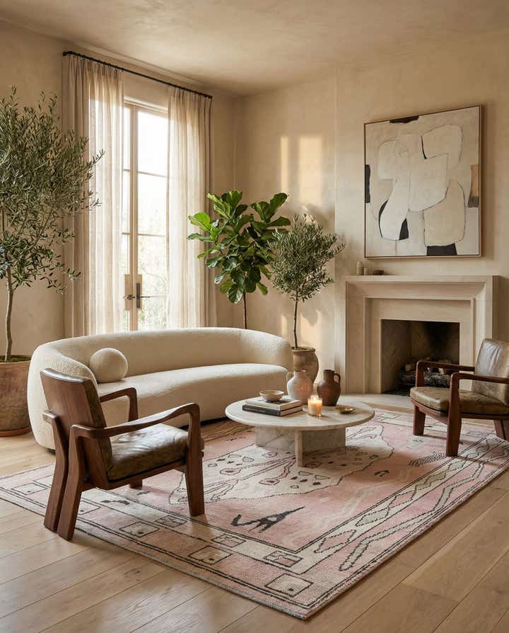 8' 6 x 11' 9 Hand Knotted Moroccan Wool Rug