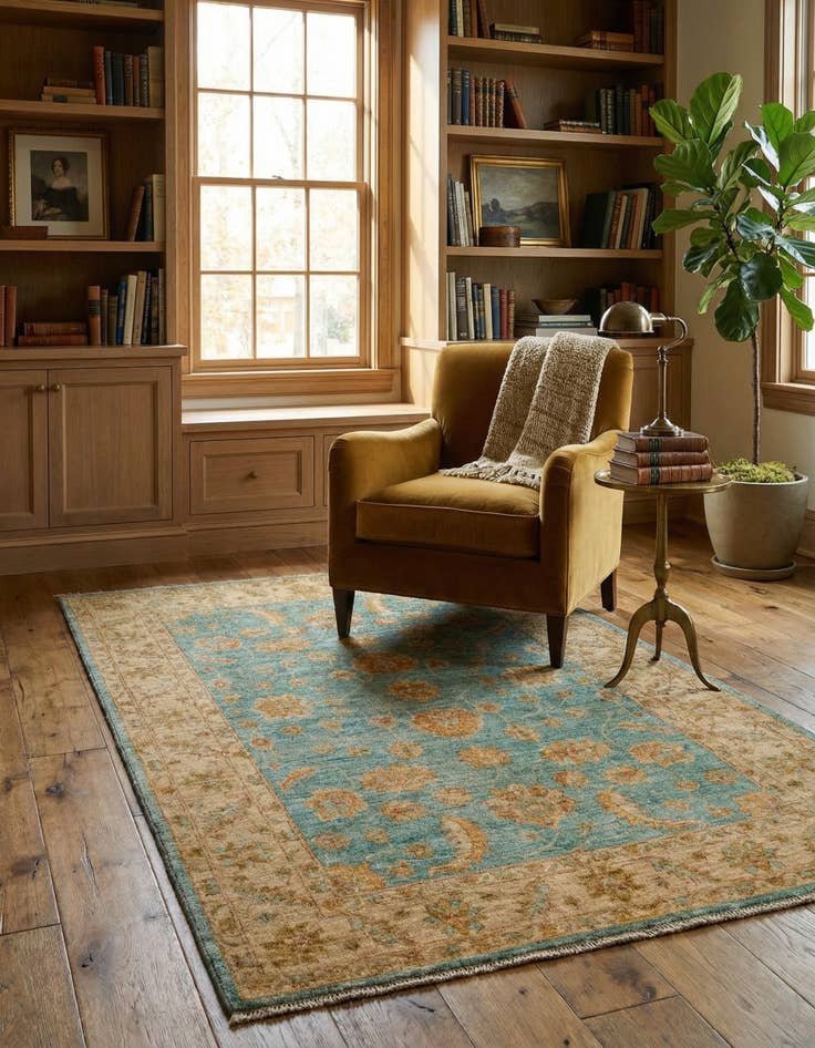 Detail image of 3' 11 x 5' 11 Ziegler Wool Rug