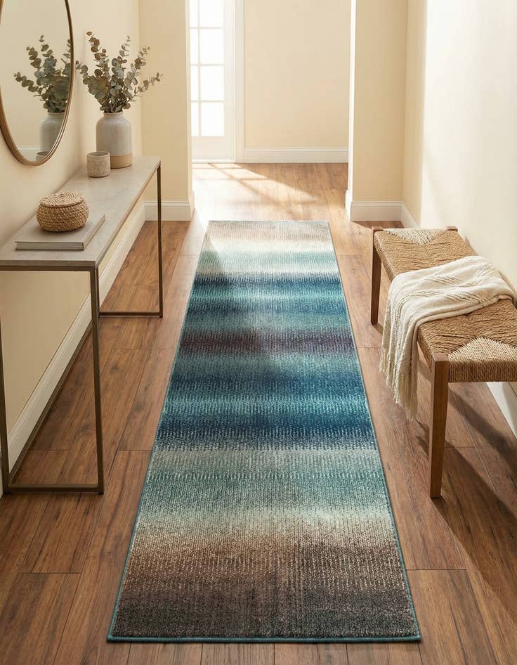 Detail image of 2' 7 x 10'  Washable Casablanca Runner Rug