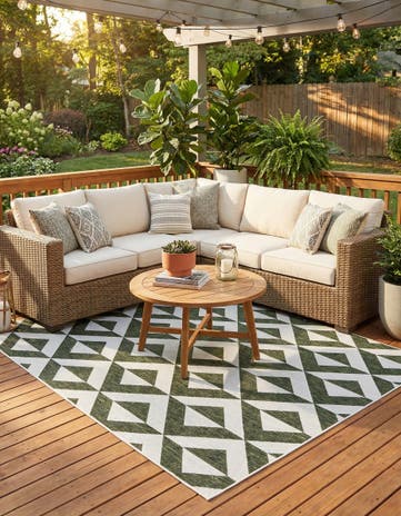 7' x 10' Easy-Clean Jill Zarin Napa Indoor / Outdoor Rug