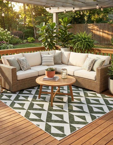 7' x 10' Easy-Clean Jill Zarin Napa Indoor / Outdoor Rug