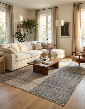 8' 2 x 9' 8 Hand Woven Kilim Modern Wool Rug