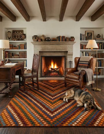 6' 2 x 8' 4 Hand Knotted Balouch Wool Rug