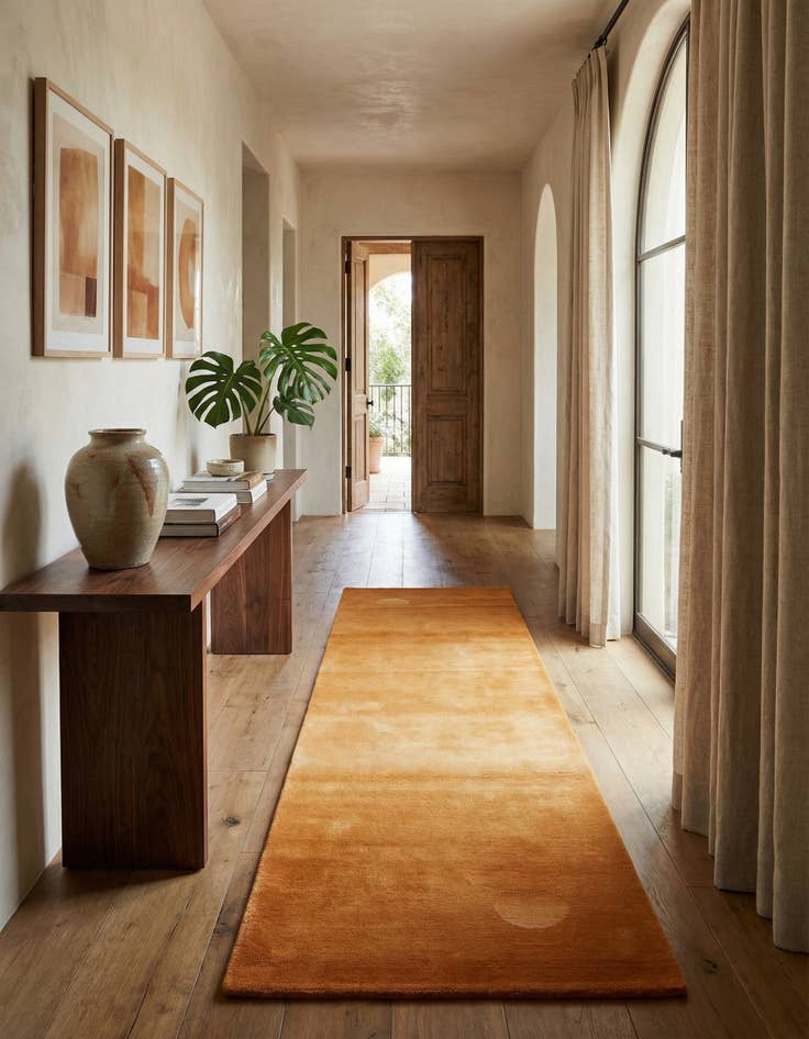 Detail image of  2' 9 x 9' 8  Hand Knotted Tibet Wool Runner Rug