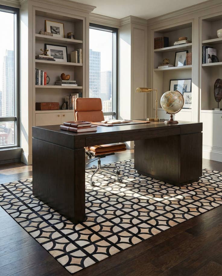 Detail image of 5' 1 x 8' Cowhide Rug