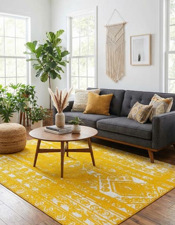 Yellow Lennon Rug
