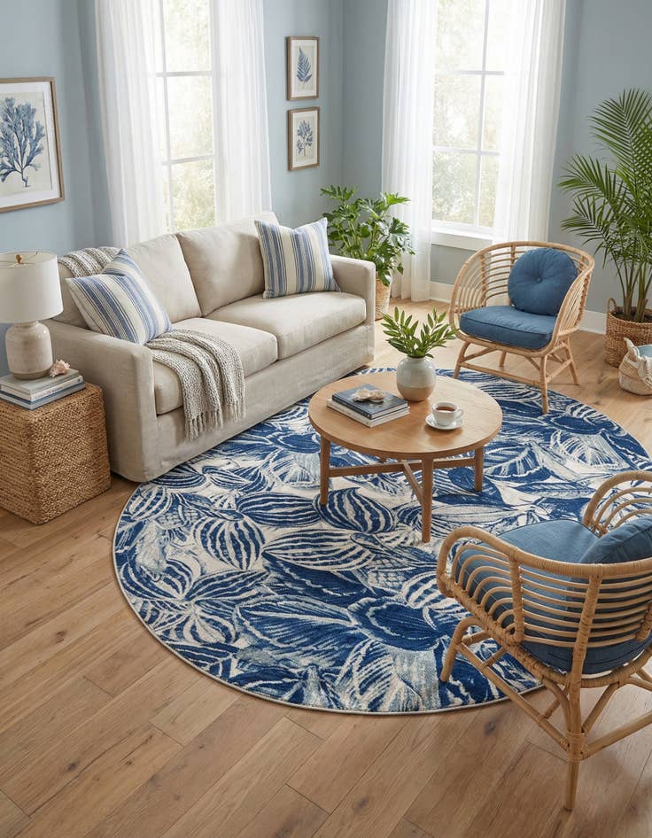 Detail image of 5' 3 x 7' 10 Blossom Oval Rug