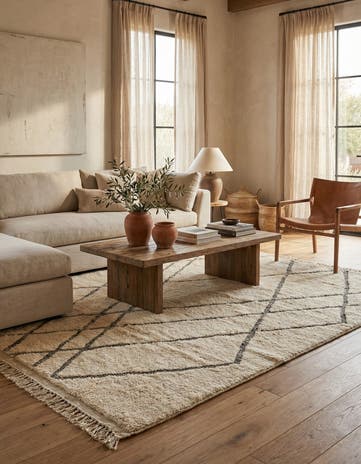 7' 1 x 9' 10 Berber Rug