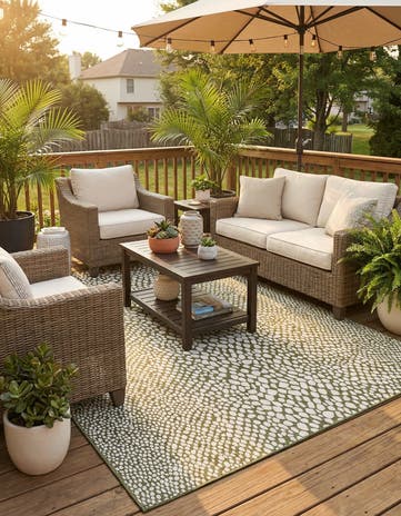 9' x 12' Easy-Clean Jill Zarin Cape Town Indoor / Outdoor Rug