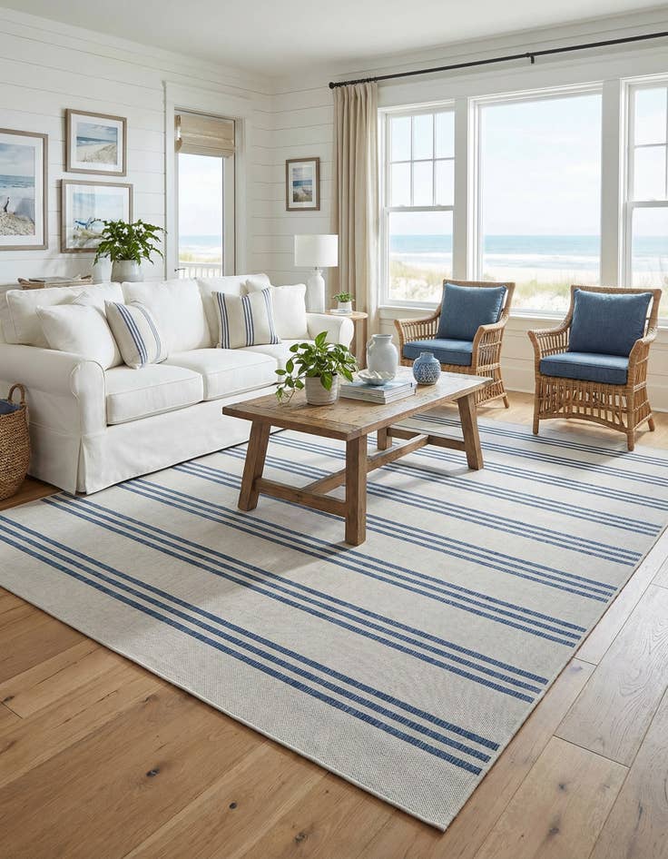 Detail image of 9' x 12'  Washable Jill Zarin Anguilla Indoor / Outdoor Rug