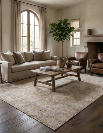 8' 10 x 12' 7 Hand Knotted Ultra Vintage Persian Wool Rug
