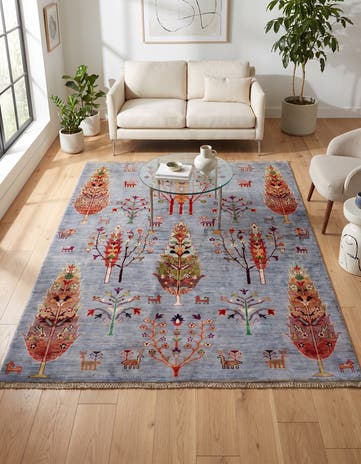 5' 2 x 6' 2 Hand Knotted Ariana Ziegler Rug