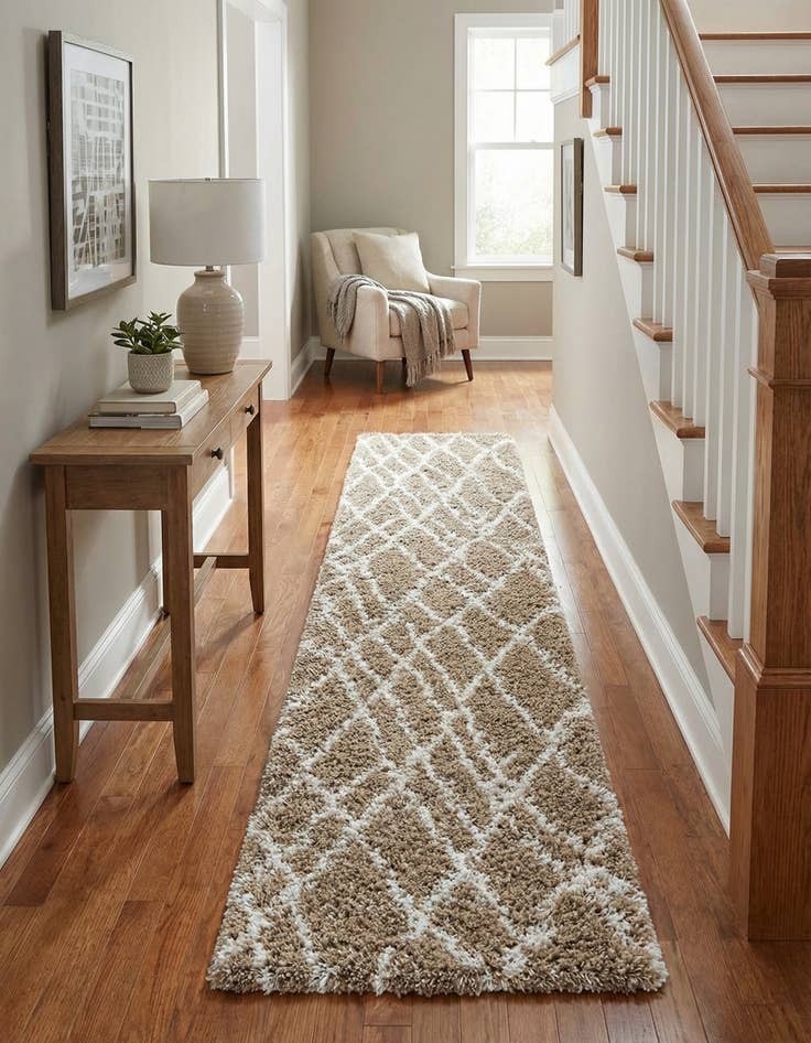 Detail image of  2' 7 x 13' Soft Touch Shag Runner Rug