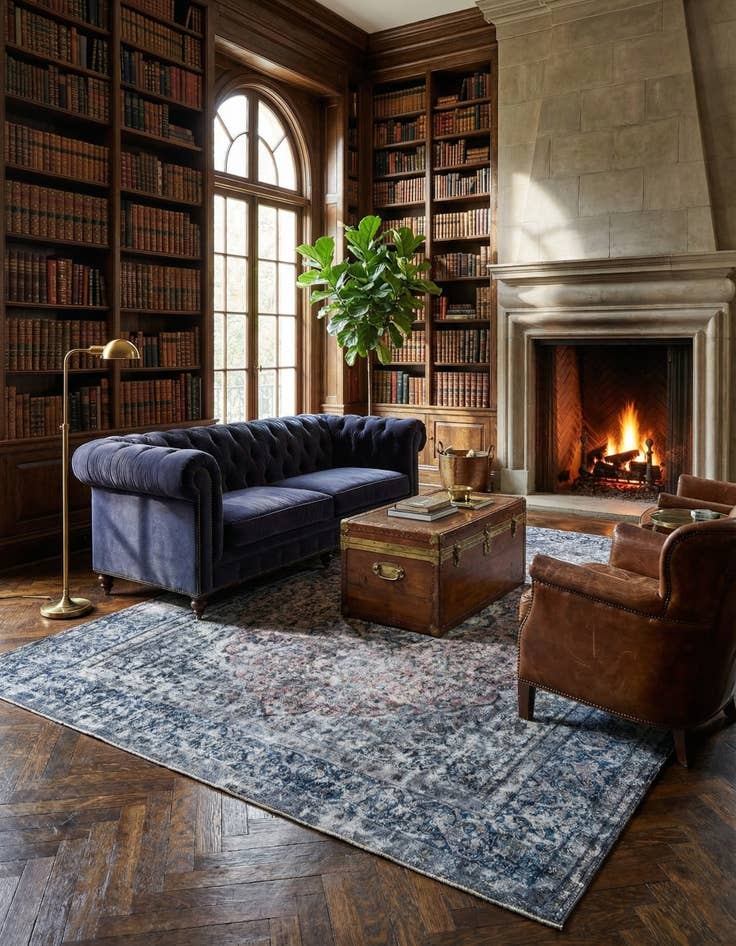 Detail image of 9' 10 x 12' 6 Vintage Royal Wool Rug