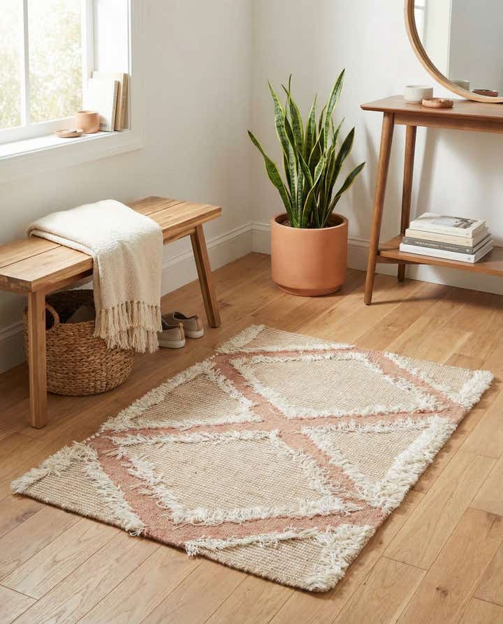 2' x 2' 10 Hand Woven Arizona Wool Rug