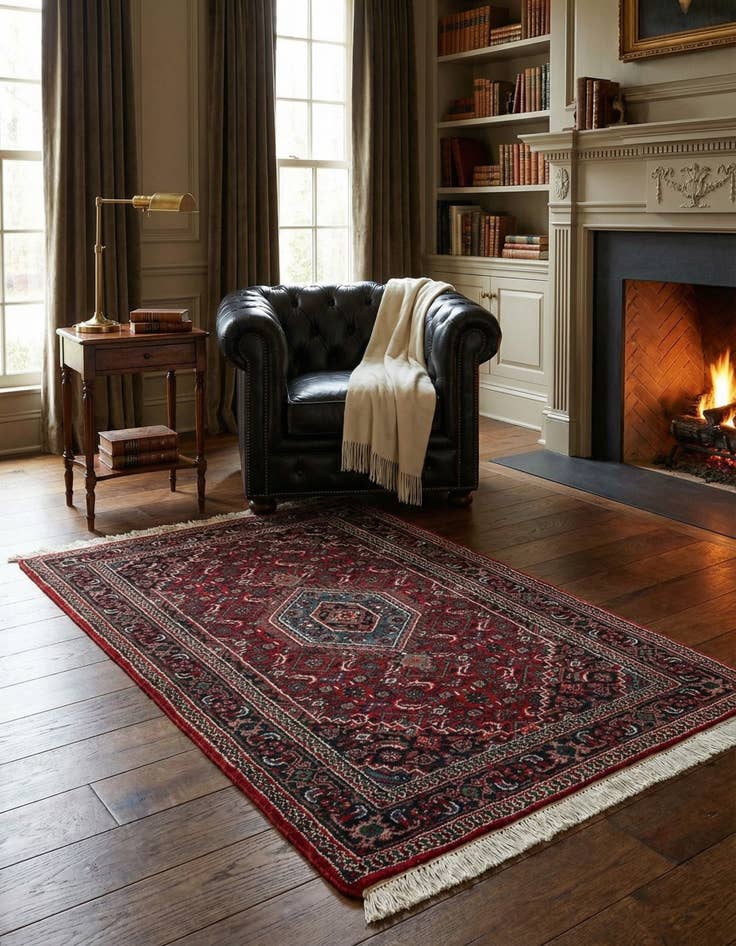 Detail image of 3' x 5' 3  Hand Knotted Bidjar Wool Rug