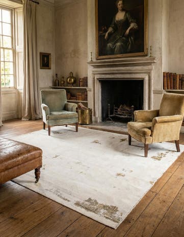 7' 7 x 8' 4 Hand Knotted Ultra Vintage Persian Wool Square Rug