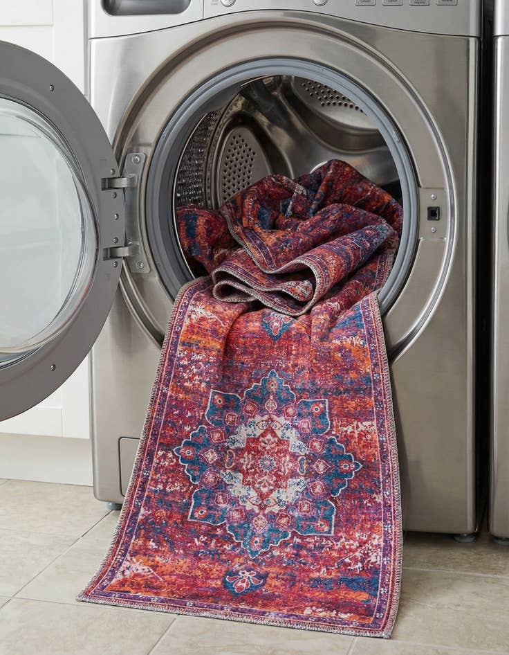 Detail image of 2' x 13'  Washable Renaissance Runner Rug