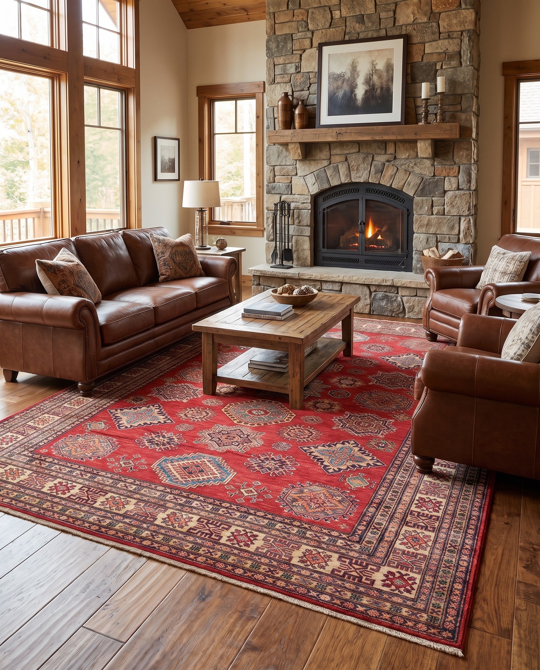 8' 4 x 11' 1 Hand Knotted Kazak Rug