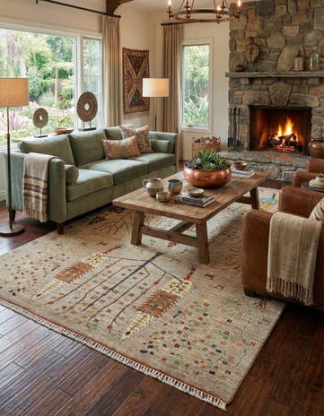 6' 8 x 9' 10 Ariana Ziegler Wool Rug