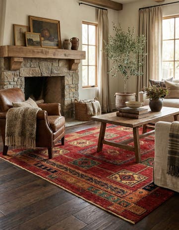 4' 11 x 7' 3 Kashkuli Rug