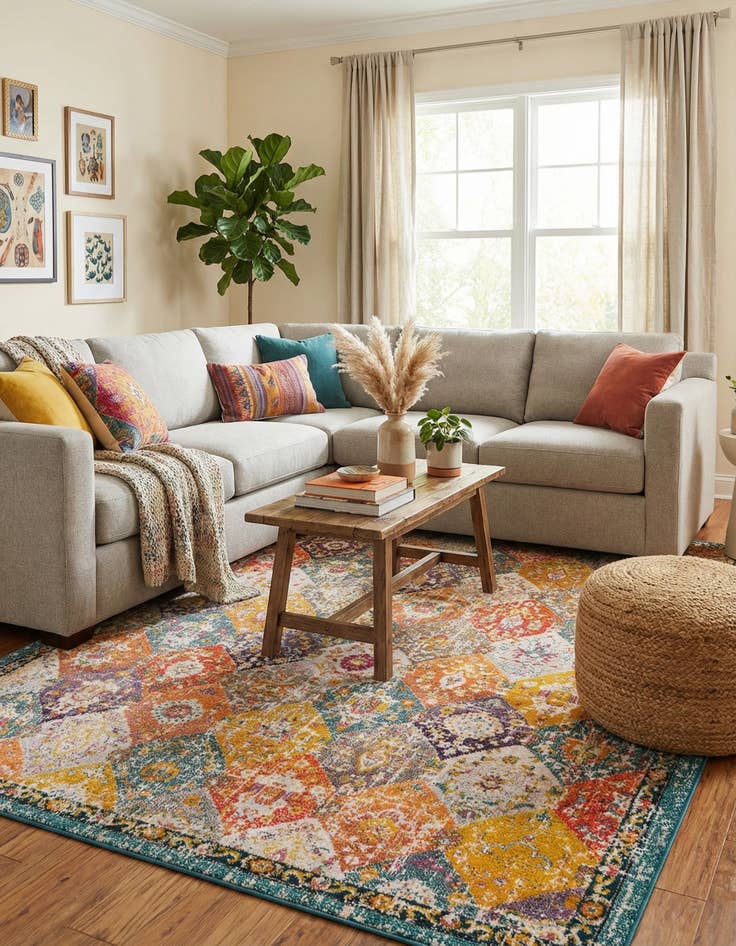 Detail image of 7' 10 x 11' Carrington Rug