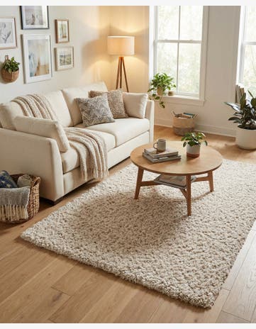 Linen Infinity Shag Rug