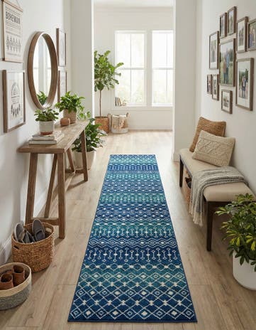 3' 3 x 16' 5 Moroccan Trellis Runner Rug